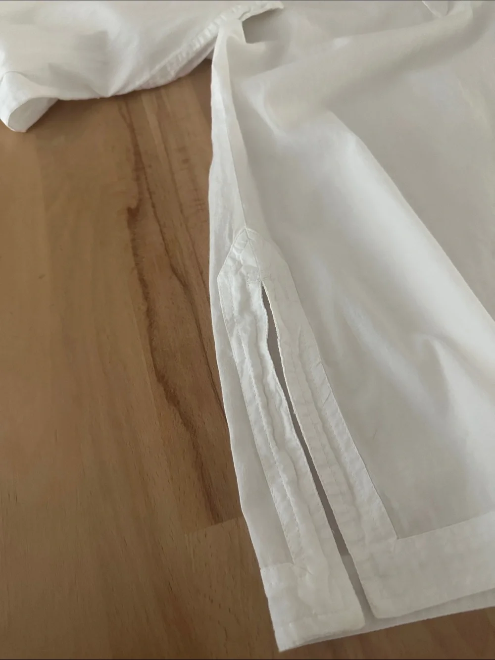 Tommy Hilfiger White Long-Sleeve V-Neck Tunic/Cover-up